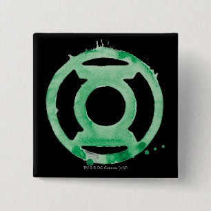 Coffee Lantern Symbol - Green 15 Cm Square Badge