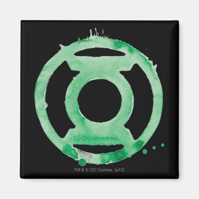 Coffee Lantern Symbol - Green Magnet (Front)