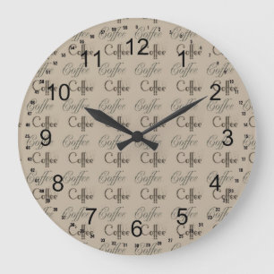 Coffee Large Clock