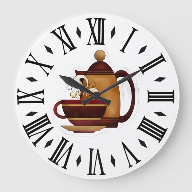 Coffee Large Clock (Front)