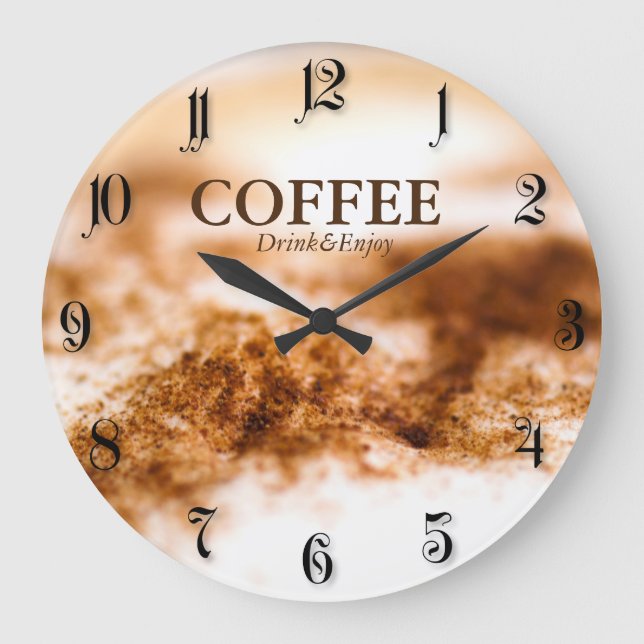 Coffee Large Clock (Front)