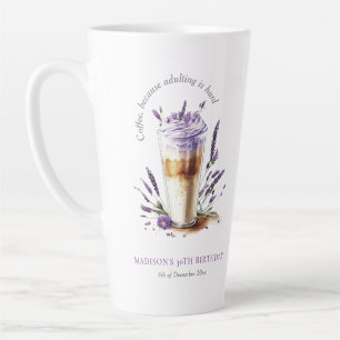 Coffee Latte Birthday Personalised Mug