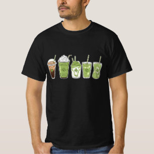 Coffee Latte Green Cute Irish St Patrick's Day T-Shirt