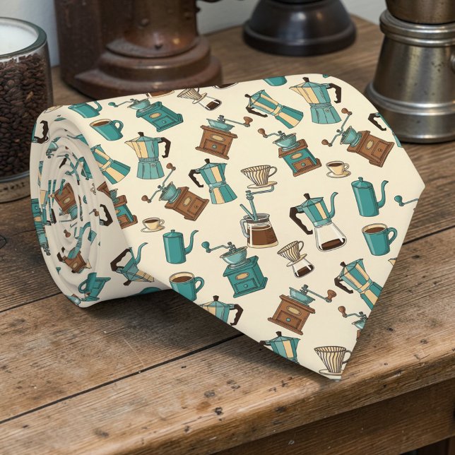 Coffee Latte Lovers Custom Necktie (Creator Uploaded)