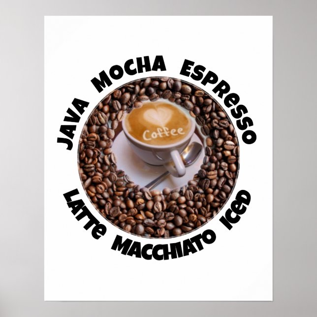 Coffee Latte Mocha Wall Art (Front)