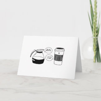 Coffee Latte Valentine's Love Holiday Card