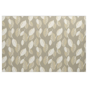 coffee leaves fabric