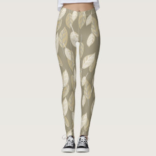 coffee leaves leggings