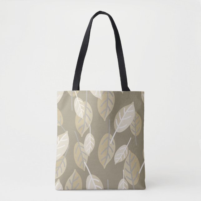 coffee leaves tote bag  (Front)