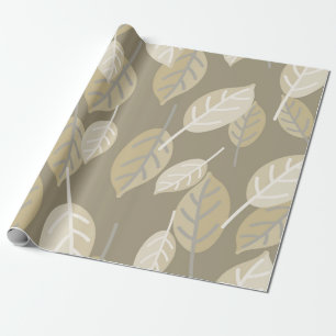 coffee leaves wrapping paper