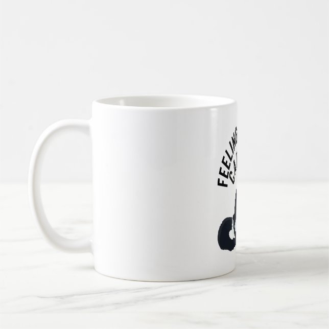 Coffee Lemur Illustration Cute Madagascar Primate  Coffee Mug (Left)