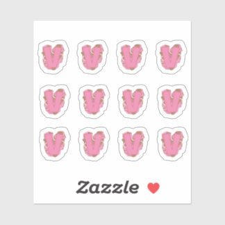 Coffee Letter V: Monogram Initial Sheet