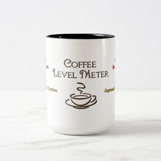 Coffee Level Metre Coffee Mug (Center)