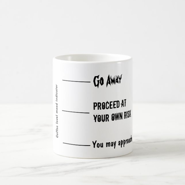 Coffee Level Mood Indicator Mug (Center)
