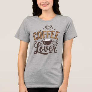 Coffee Life Line" Funny Coffee Lover T-Shirt for Tri-Blend Shirt