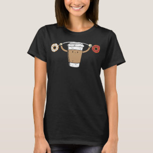 Coffee Lifting Doughnuts Funny Food Snatch Squat B T-Shirt