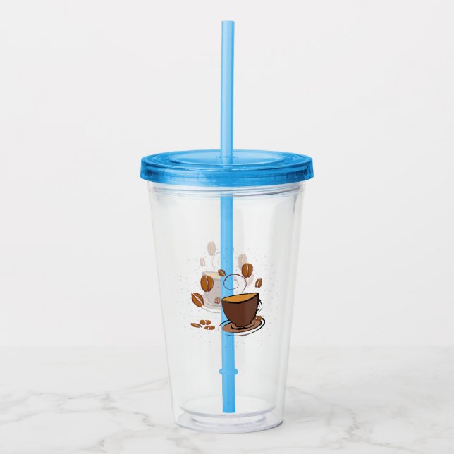 Coffee Love  Acrylic Tumbler (Front)