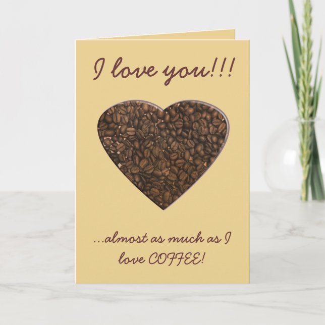 Coffee love card (Front)