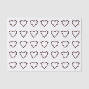 Coffee Love Coffee Bean Heart Tissue Paper