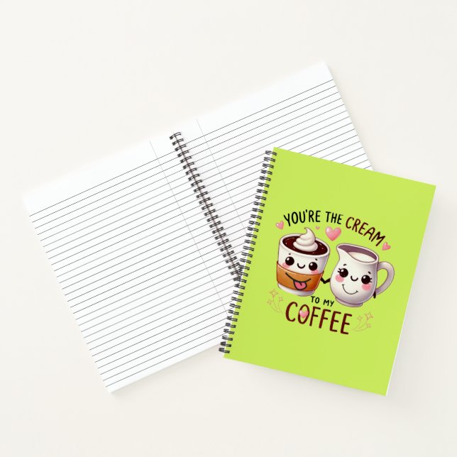 Coffee+Love+Cream+Notebook+Journalling+Gift Notebook (Inside)