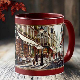 Coffee Love French Retro Bakery Paris Mug