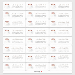 Coffee Love Is Brewing Bridal Shower Guest Address