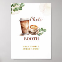 Coffee Love is Brewing PhotoBooth Party Sign