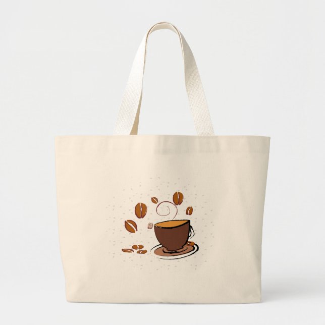 Coffee Love Large Tote Bag (Front)