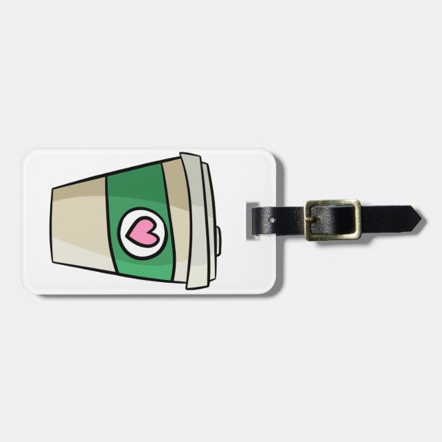 Coffee Love Luggage Tag (Front Horizontal)