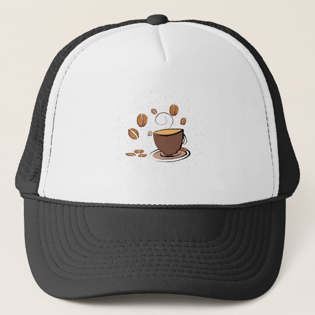Coffee Love Trucker Hat (Front)