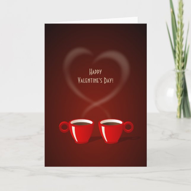 Coffee Love Valentine's Day card (Front)
