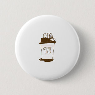 Coffee Lover 6 Cm Round Badge