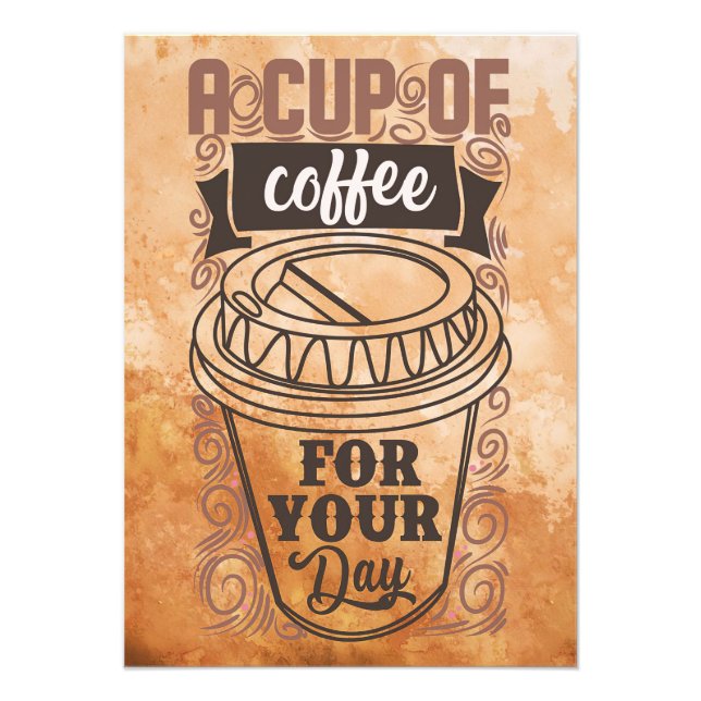 Coffee Lover A Cup Of Coffee Photo Print (Front)