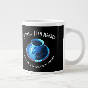 Coffee Lover Blue Cup and Saucer Personalised