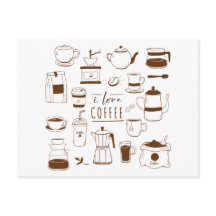 Coffee Lover Card - Caffeine Addict -Cup -Barista