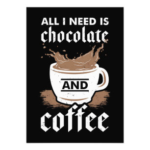 Coffee Lover Chocolate And Coffee Photo Print