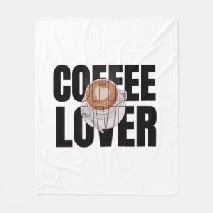 Coffee Lover – Coffee Addict Morning Caffeine Desi Fleece Blanket