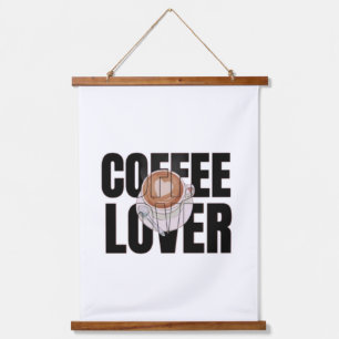 Coffee Lover – Coffee Addict Morning Caffeine Desi Hanging Tapestry