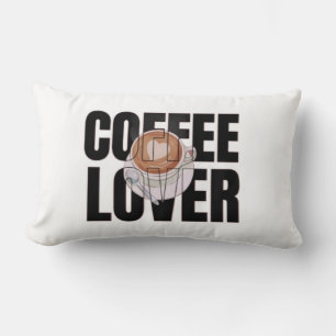 Coffee Lover – Coffee Addict Morning Caffeine Desi Lumbar Cushion
