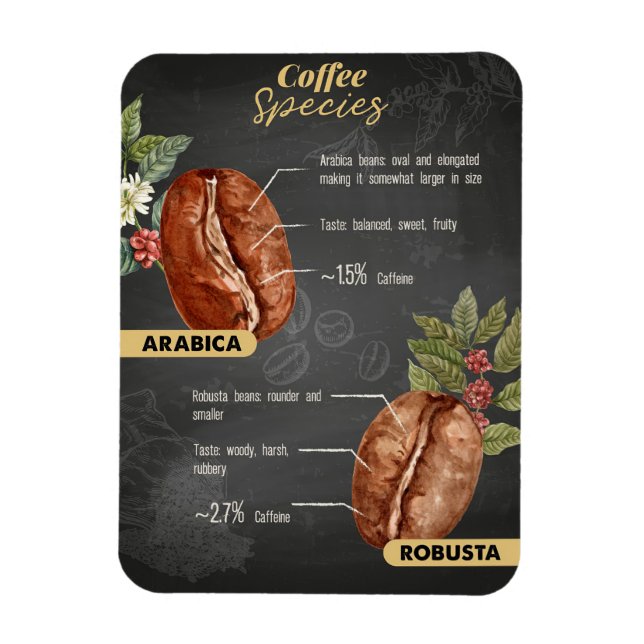 Coffee Lover Coffee Species Magnet (Vertical)
