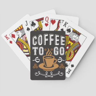Coffee Lover Coffee To Go Playing Cards