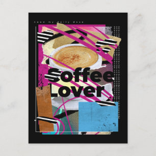 Coffee Lover Collage Postcard