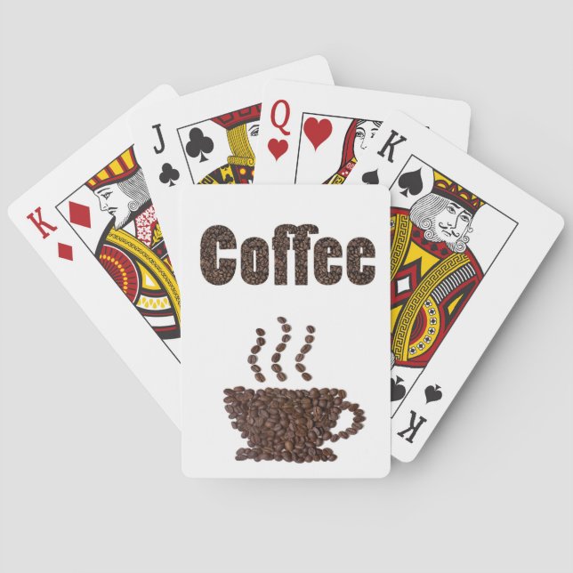 Coffee Lover Cup Coffee Art Playing Cards (Back)