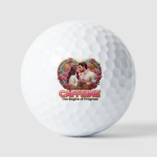 Coffee Lover Daily Ritual Sticker Golf Balls