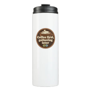 Coffee Lover Daily Ritual Sticker Thermal Tumbler