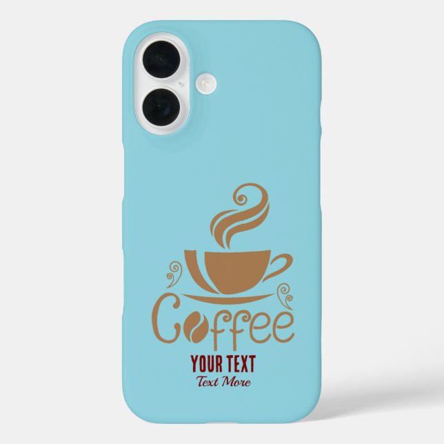 Coffee Lover Design – Minimal Coffee Cup Graphic Case-Mate iPhone Case (Back)