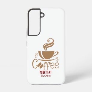 Coffee Lover Design – Minimal Coffee Cup Graphic Samsung Galaxy Case
