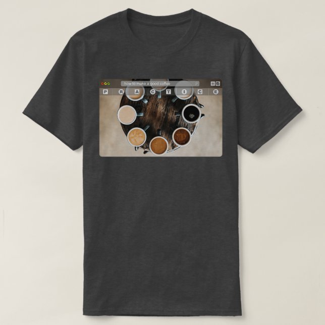Coffee Lover Design T-Shirt (Design Front)