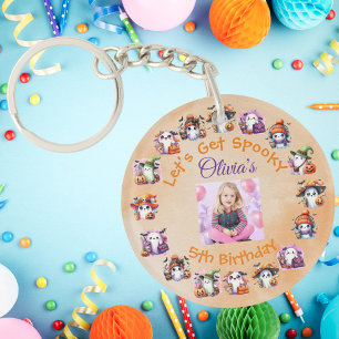 Coffee Lover Ghost Acrylic Keychain for Kids Party