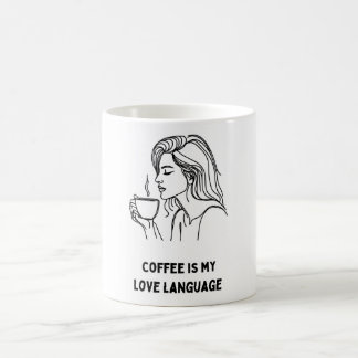 Coffee Lover Girl Mug: Sip and Savour Coffee Mug